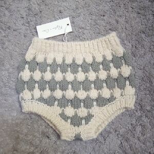 Rylee & Cru Cream and Gray Kids Knitted Bottoms